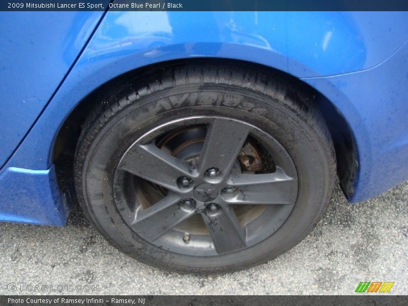 Octane Blue Pearl / Black 2009 Mitsubishi Lancer ES Sport