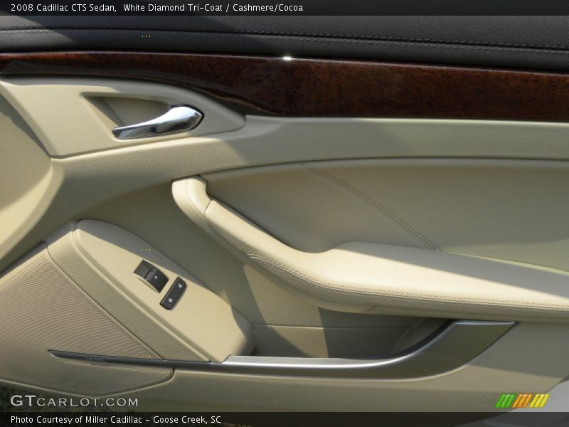 White Diamond Tri-Coat / Cashmere/Cocoa 2008 Cadillac CTS Sedan