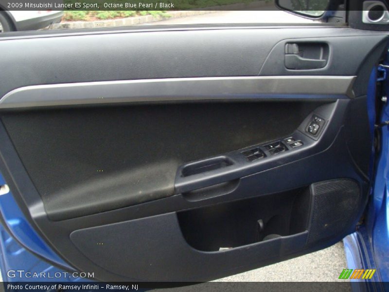 Octane Blue Pearl / Black 2009 Mitsubishi Lancer ES Sport