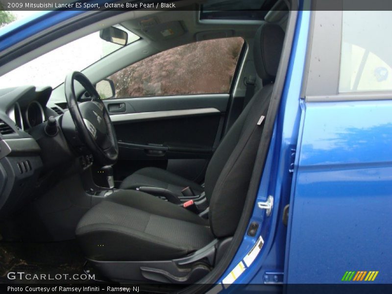 Octane Blue Pearl / Black 2009 Mitsubishi Lancer ES Sport