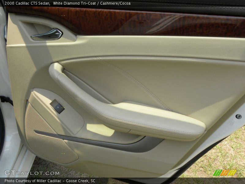 White Diamond Tri-Coat / Cashmere/Cocoa 2008 Cadillac CTS Sedan