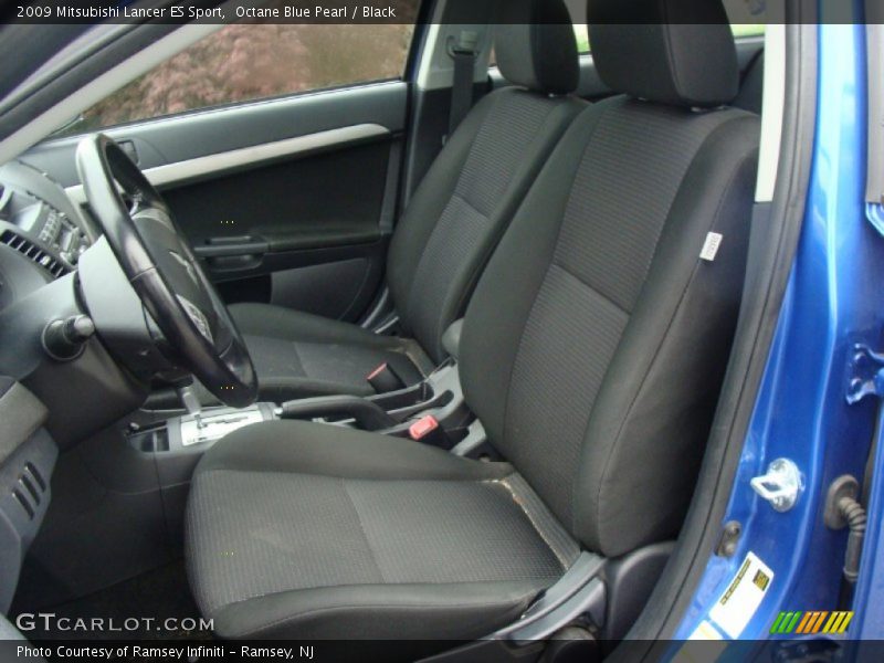 Octane Blue Pearl / Black 2009 Mitsubishi Lancer ES Sport