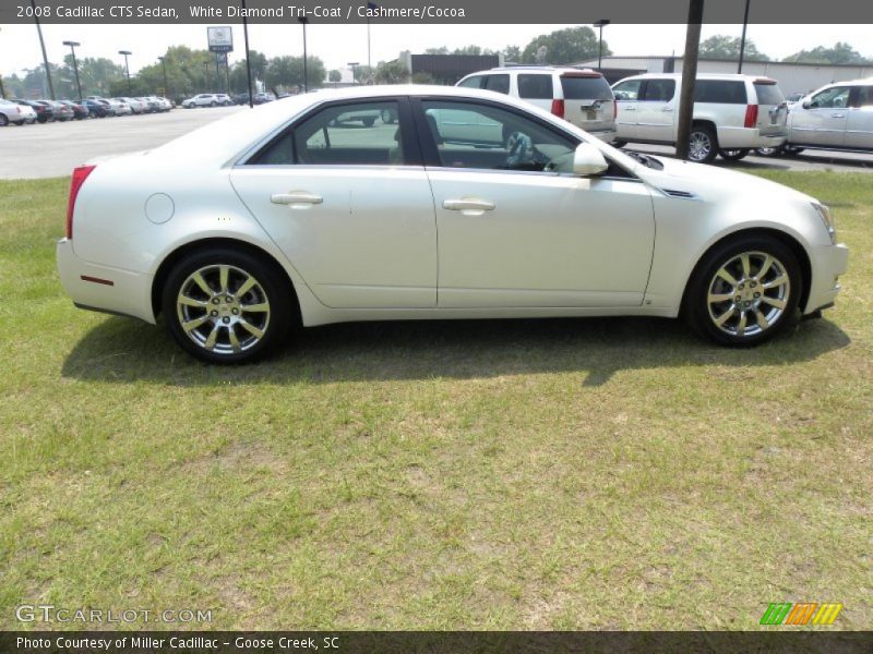 White Diamond Tri-Coat / Cashmere/Cocoa 2008 Cadillac CTS Sedan