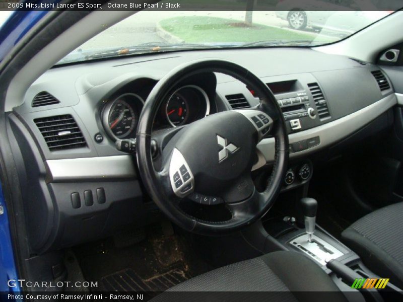 Octane Blue Pearl / Black 2009 Mitsubishi Lancer ES Sport