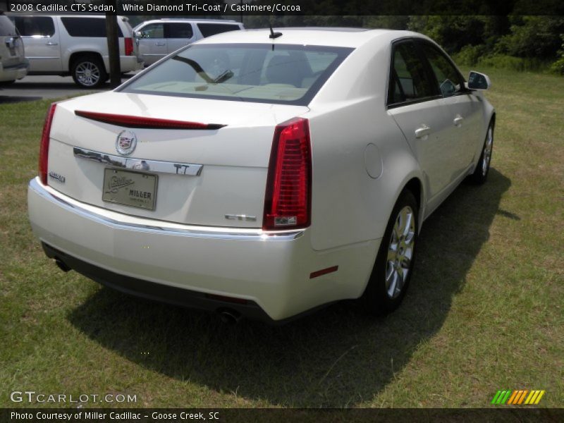 White Diamond Tri-Coat / Cashmere/Cocoa 2008 Cadillac CTS Sedan