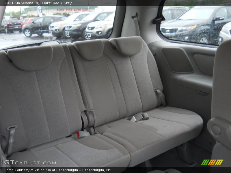 Claret Red / Gray 2011 Kia Sedona LX