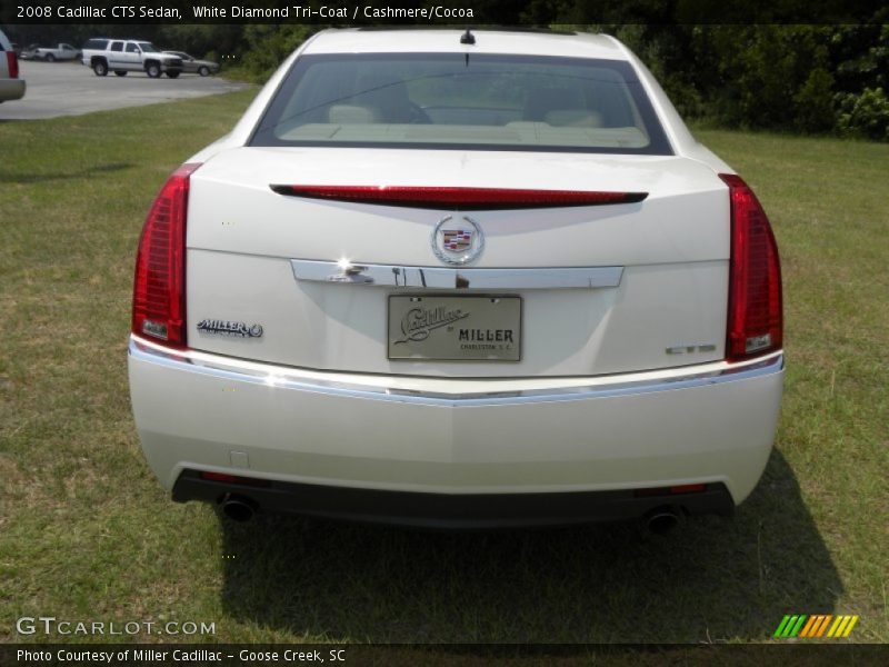 White Diamond Tri-Coat / Cashmere/Cocoa 2008 Cadillac CTS Sedan