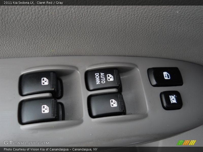 Claret Red / Gray 2011 Kia Sedona LX