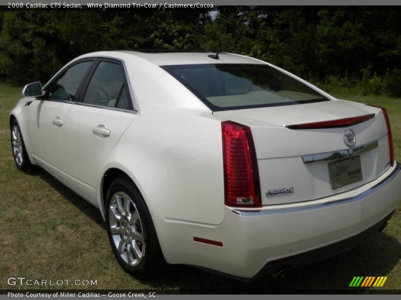 White Diamond Tri-Coat / Cashmere/Cocoa 2008 Cadillac CTS Sedan