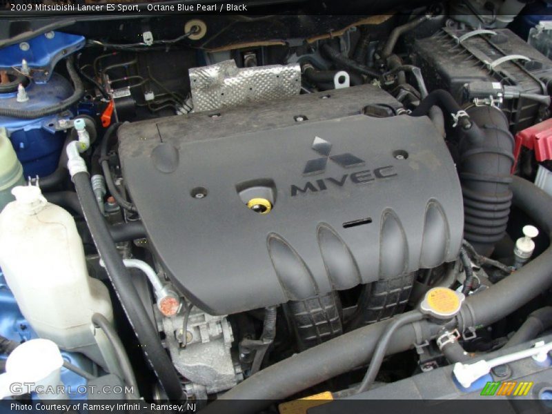 Octane Blue Pearl / Black 2009 Mitsubishi Lancer ES Sport