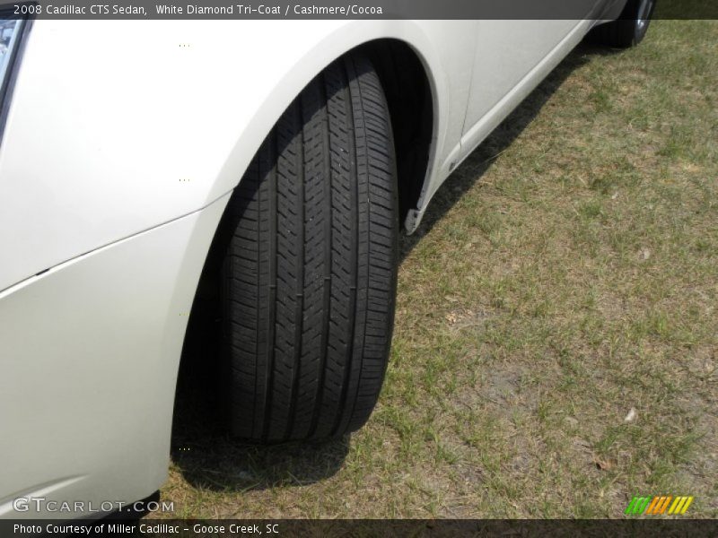 White Diamond Tri-Coat / Cashmere/Cocoa 2008 Cadillac CTS Sedan