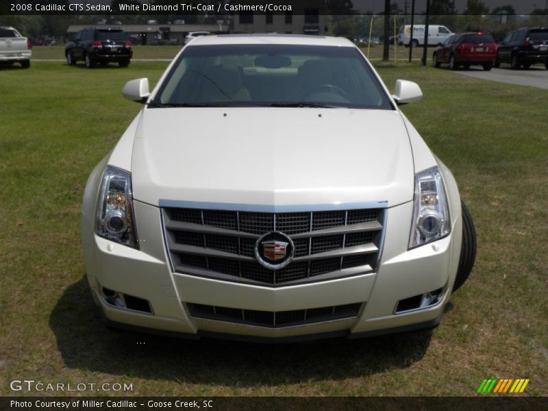White Diamond Tri-Coat / Cashmere/Cocoa 2008 Cadillac CTS Sedan