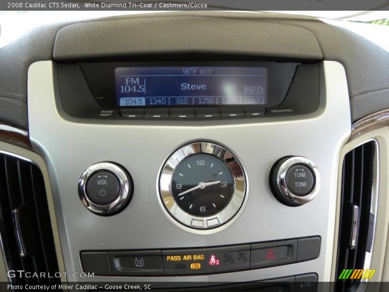 White Diamond Tri-Coat / Cashmere/Cocoa 2008 Cadillac CTS Sedan