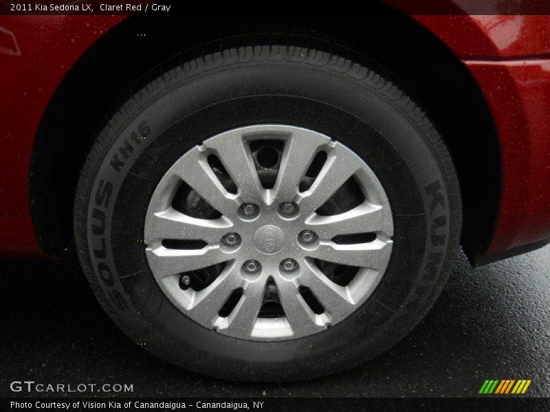 Claret Red / Gray 2011 Kia Sedona LX