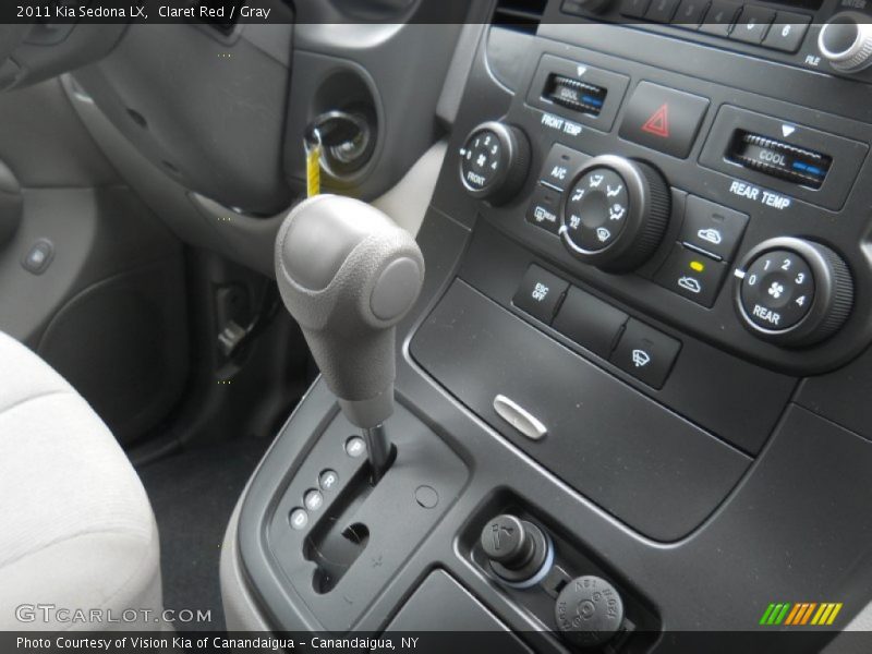 Claret Red / Gray 2011 Kia Sedona LX