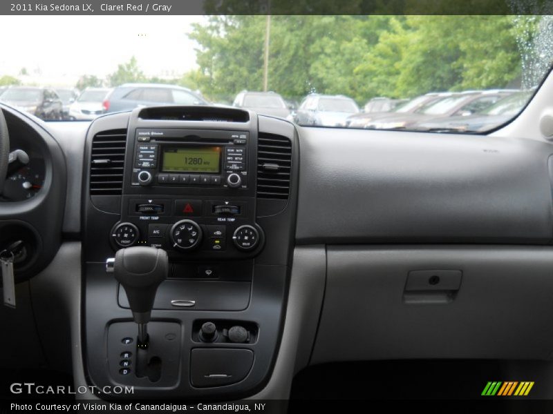 Claret Red / Gray 2011 Kia Sedona LX