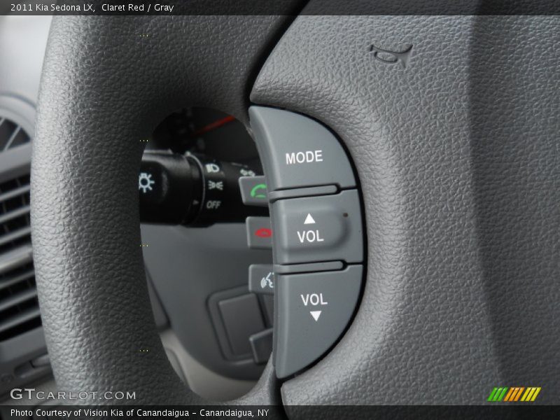 Claret Red / Gray 2011 Kia Sedona LX