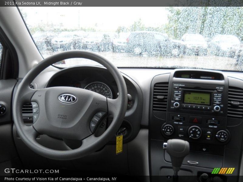 Midnight Black / Gray 2011 Kia Sedona LX