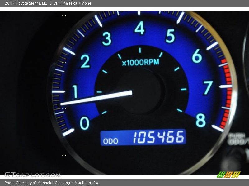 Silver Pine Mica / Stone 2007 Toyota Sienna LE
