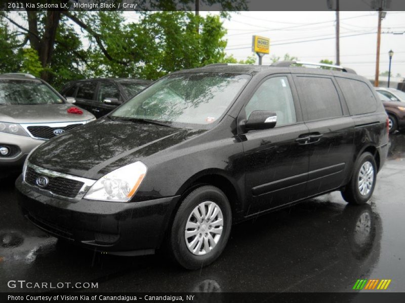 Midnight Black / Gray 2011 Kia Sedona LX