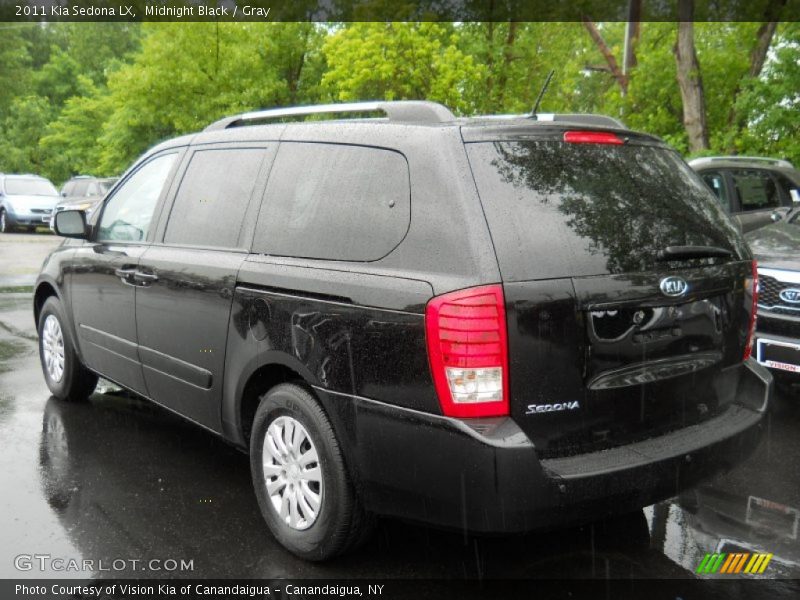 Midnight Black / Gray 2011 Kia Sedona LX