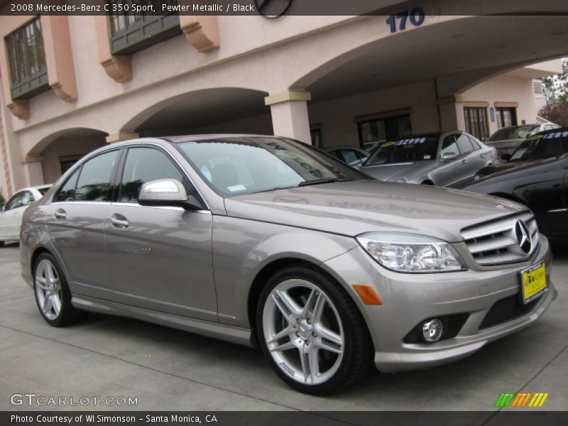 Pewter Metallic / Black 2008 Mercedes-Benz C 350 Sport