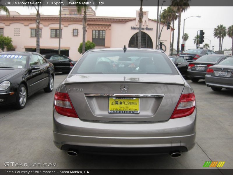 Pewter Metallic / Black 2008 Mercedes-Benz C 350 Sport