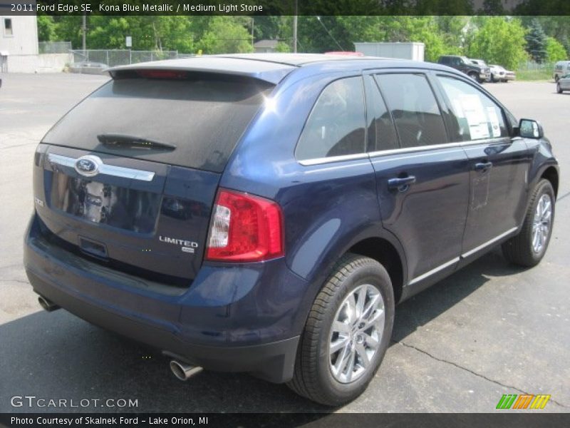 Kona Blue Metallic / Medium Light Stone 2011 Ford Edge SE