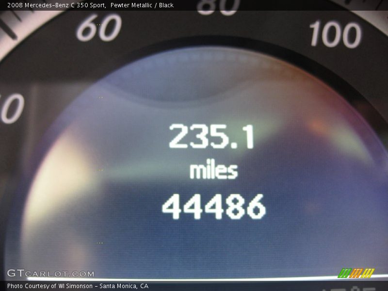 Pewter Metallic / Black 2008 Mercedes-Benz C 350 Sport