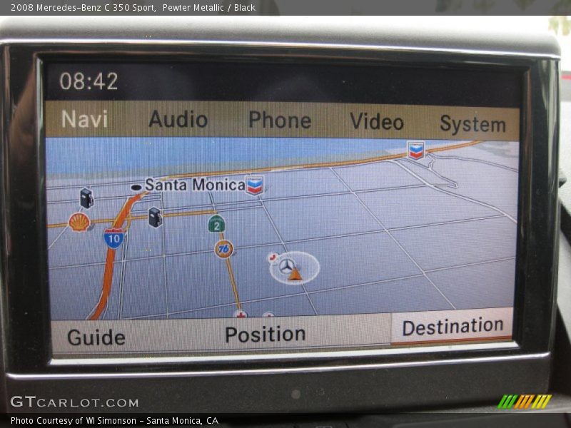 Pewter Metallic / Black 2008 Mercedes-Benz C 350 Sport