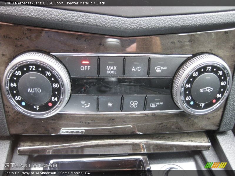 Pewter Metallic / Black 2008 Mercedes-Benz C 350 Sport