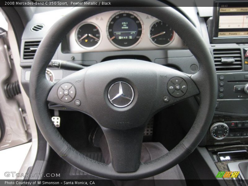 Pewter Metallic / Black 2008 Mercedes-Benz C 350 Sport