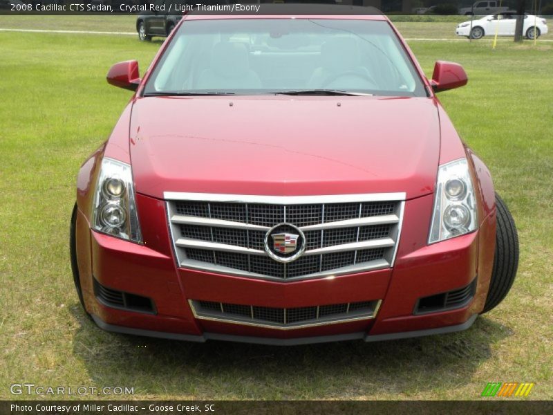 Crystal Red / Light Titanium/Ebony 2008 Cadillac CTS Sedan