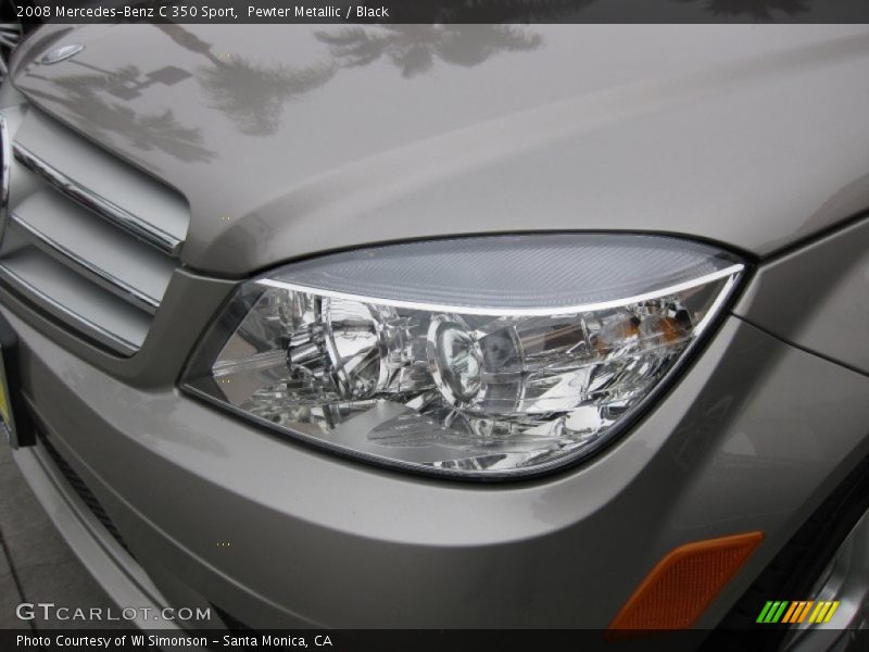 Pewter Metallic / Black 2008 Mercedes-Benz C 350 Sport