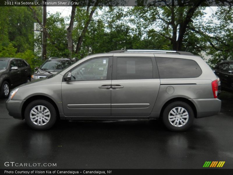 Titanium Silver / Gray 2011 Kia Sedona LX