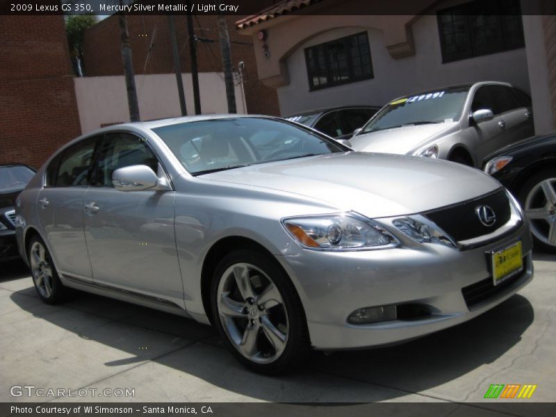 Mercury Silver Metallic / Light Gray 2009 Lexus GS 350