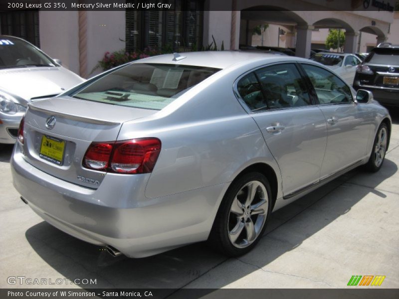 Mercury Silver Metallic / Light Gray 2009 Lexus GS 350