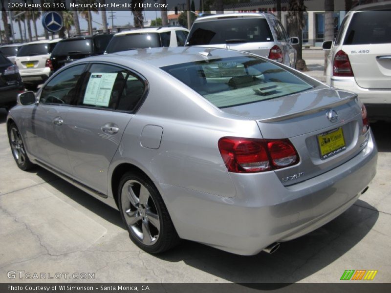 Mercury Silver Metallic / Light Gray 2009 Lexus GS 350