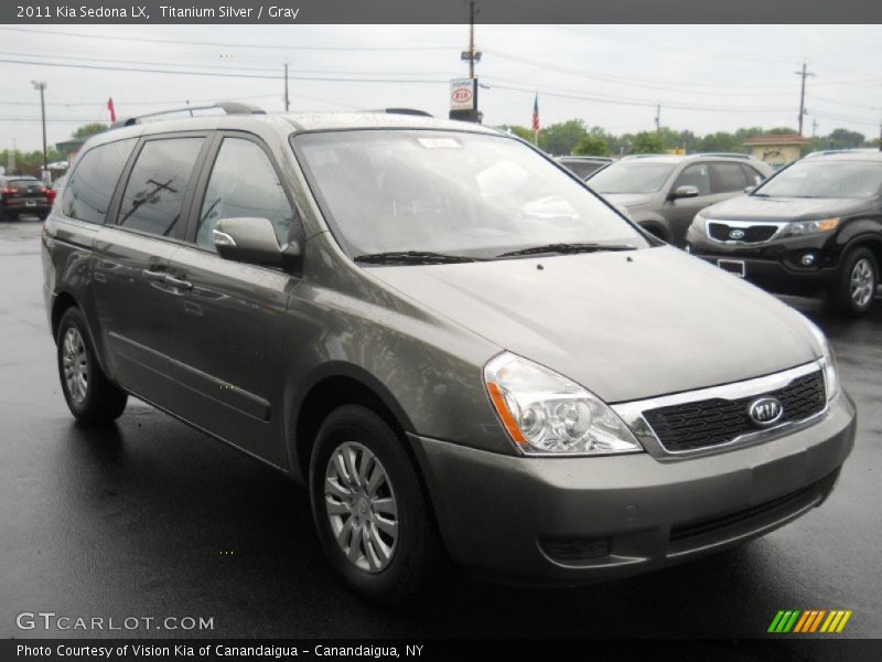 Titanium Silver / Gray 2011 Kia Sedona LX
