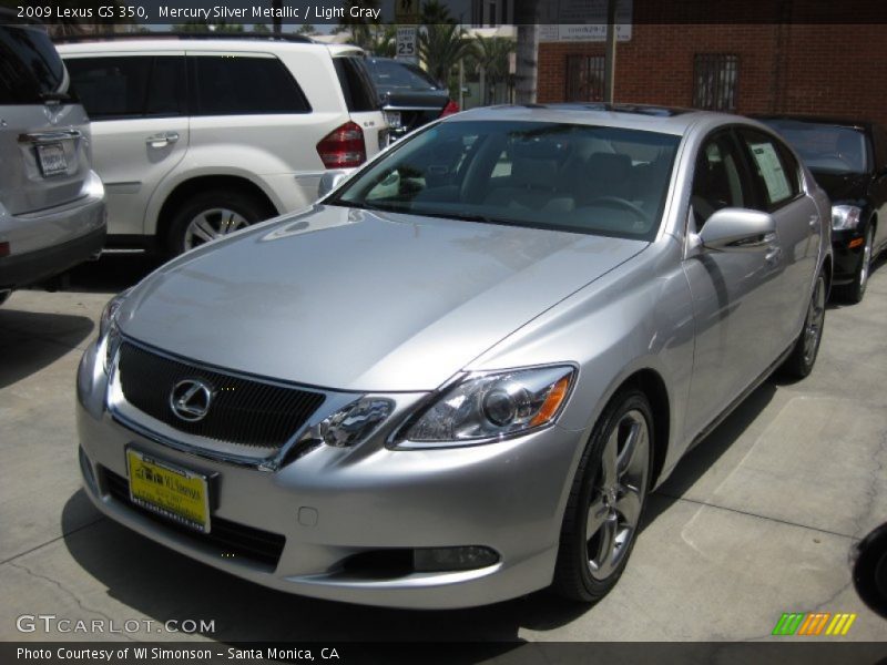 Mercury Silver Metallic / Light Gray 2009 Lexus GS 350