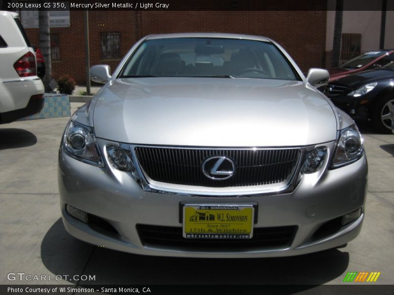 Mercury Silver Metallic / Light Gray 2009 Lexus GS 350