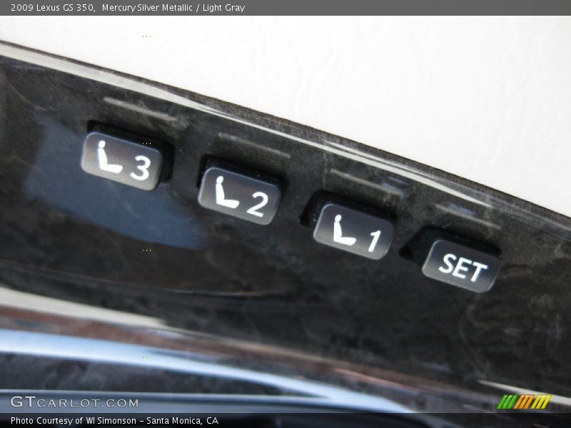 Mercury Silver Metallic / Light Gray 2009 Lexus GS 350