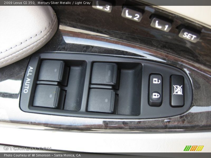 Mercury Silver Metallic / Light Gray 2009 Lexus GS 350