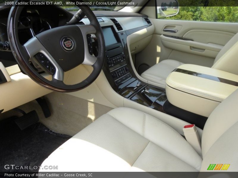 White Diamond / Cocoa/Light Cashmere 2008 Cadillac Escalade EXT AWD