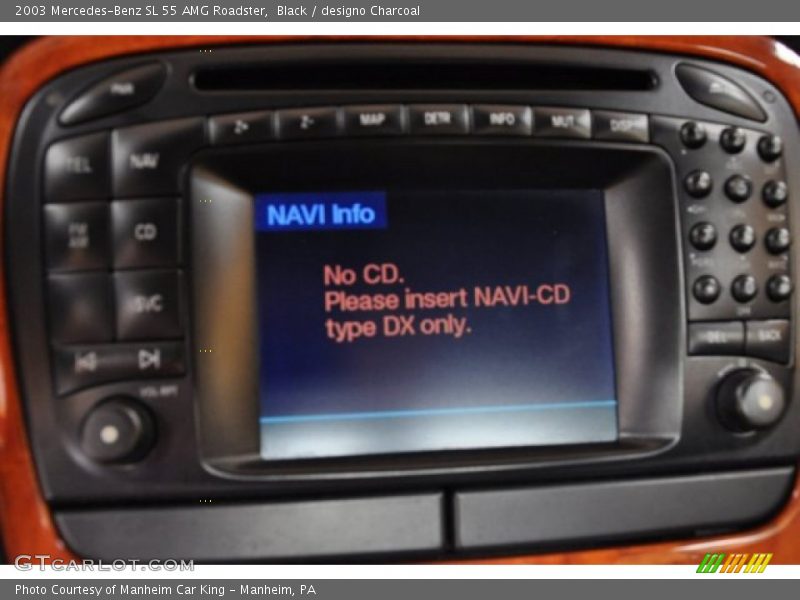 Black / designo Charcoal 2003 Mercedes-Benz SL 55 AMG Roadster
