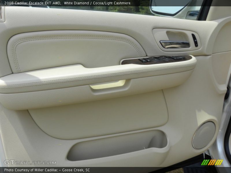 White Diamond / Cocoa/Light Cashmere 2008 Cadillac Escalade EXT AWD