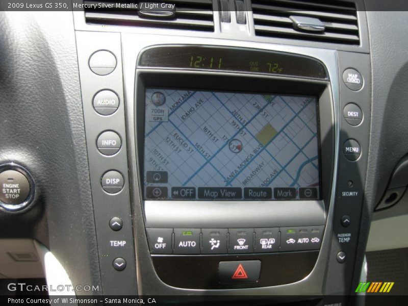 Navigation of 2009 GS 350