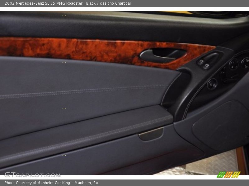 Black / designo Charcoal 2003 Mercedes-Benz SL 55 AMG Roadster