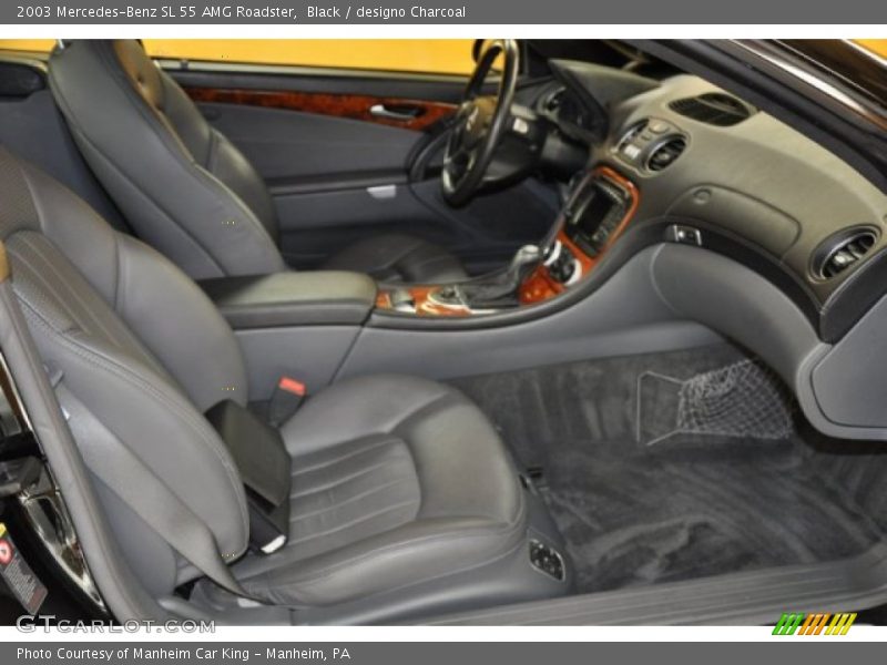  2003 SL 55 AMG Roadster designo Charcoal Interior