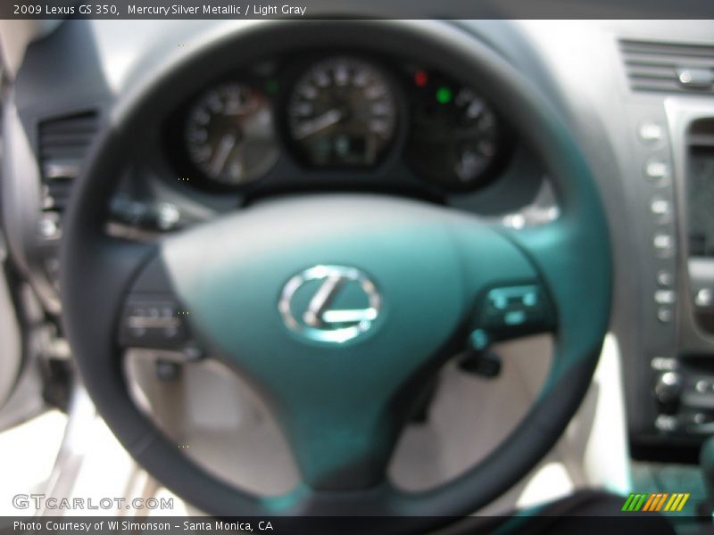 Mercury Silver Metallic / Light Gray 2009 Lexus GS 350